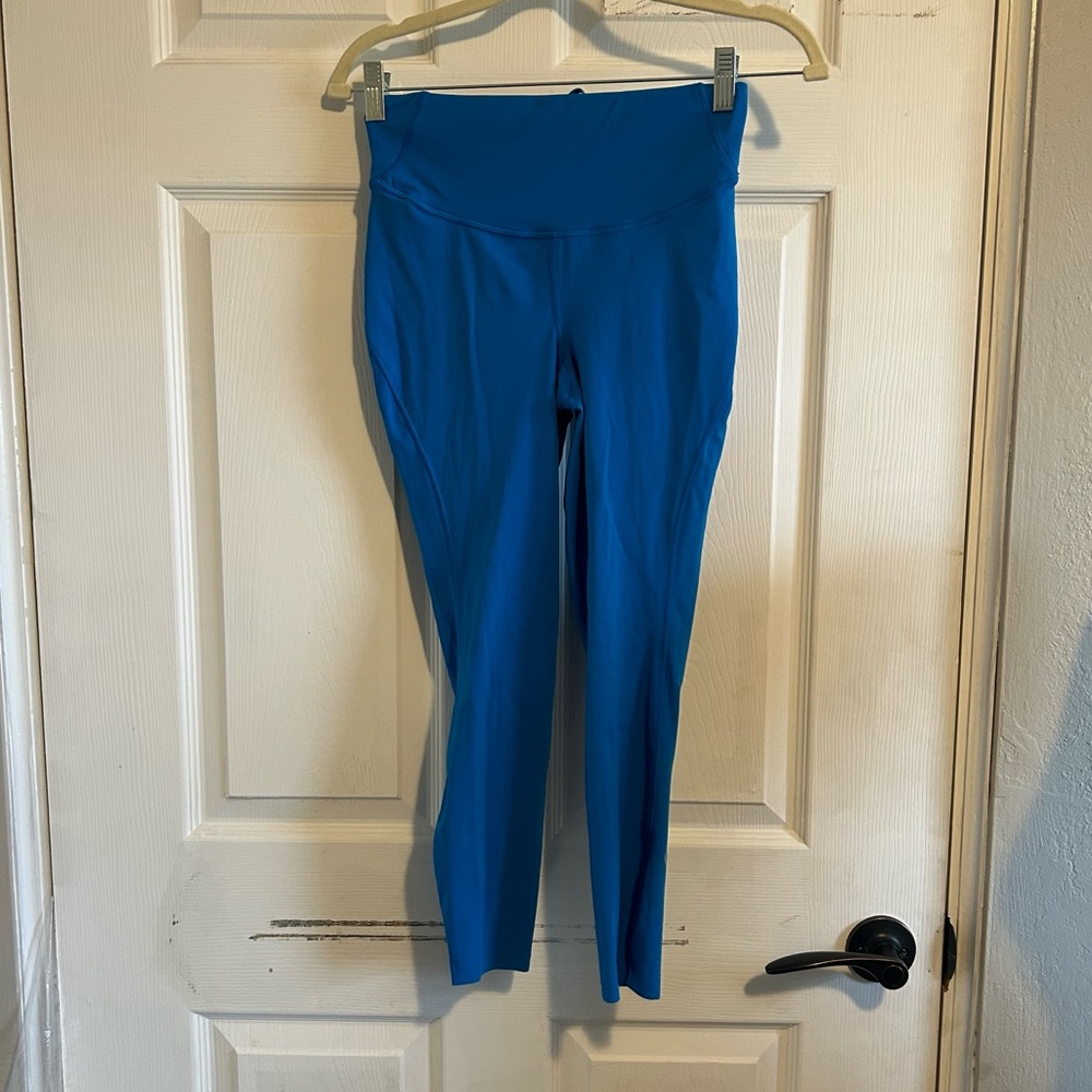 lululemon athletica Align high rise pants poolside pockets Blue Cropped Leggings - Picture 7 of 7